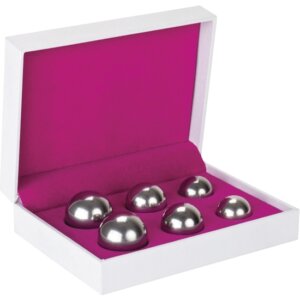 SET 6 BOLAS CHINAS BEN WA BALLS DISTINTO PESO PLATEADO
