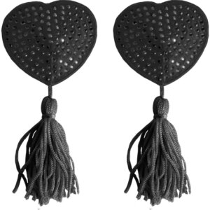 CUBRE PEZONES NEGRO STRASS
