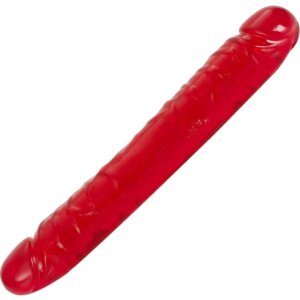 VIVID ESSENTIALS - DILDO DOBLE ROJO - 30 CM