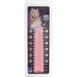 VIVID - RIBBED JELLIE - PENE ROSA - 17 CM