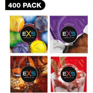 EXS PRESERVATIVOS DE SABORES VARIOS - 400 PACK