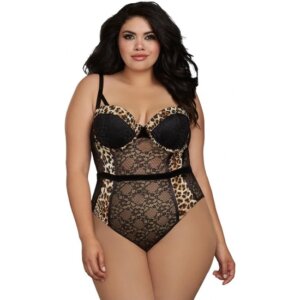 BODY NH TEDDY - NEGRO LEOPARDO