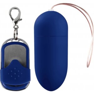 HUEVO VIBRADOR 10 VELOCIDADES CONTROL REMOTO AZUL GRANDE